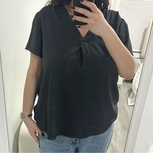 polka dot hilary radley short sleeve blouse